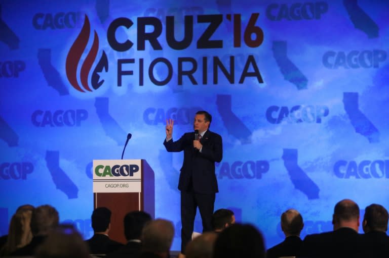 US Republican presidential candidate Ted Cruz bowed out of the race after suffering a knock-out blow in Indiana