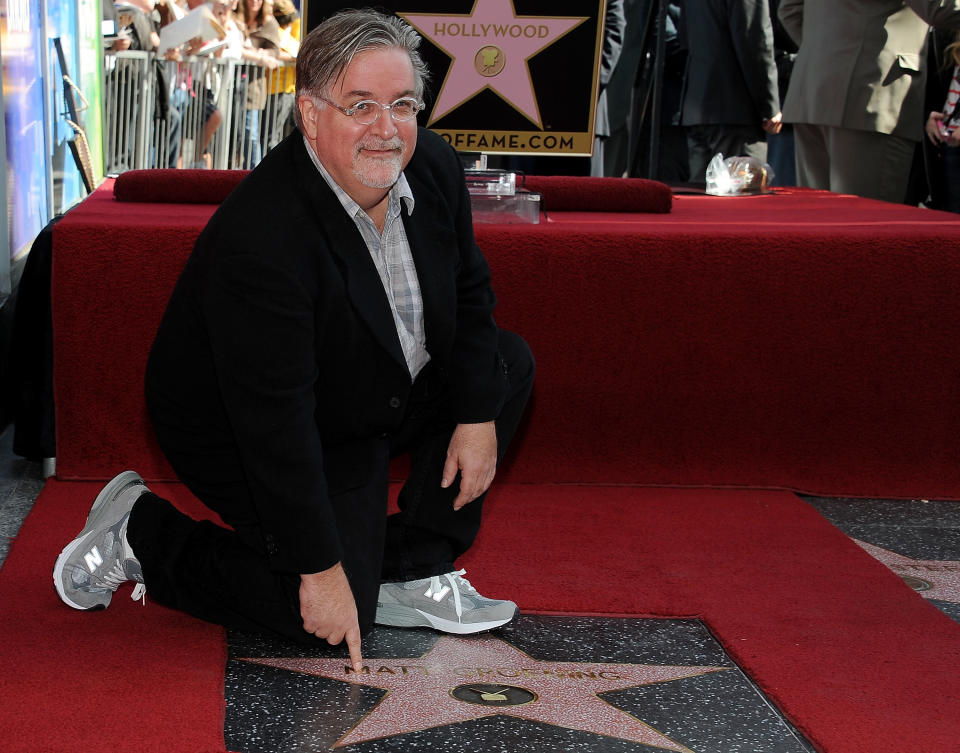 Matt Groening attends the ceremony honoring him with a Star on The Hollywood Walk of Fame on February 14, 2012 in Hollywood, California. (Photo by Valerie Macon/Getty Images)