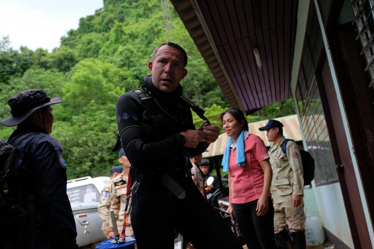 Practised: British cave divers like John Volanthen honed their skills in flooded UK caves (Photo by Linh Pham/Getty Images): Getty Images