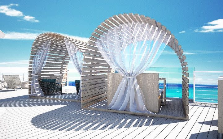 Romance and relaxation go hand in hand in Celebrity Cruises' cabanas