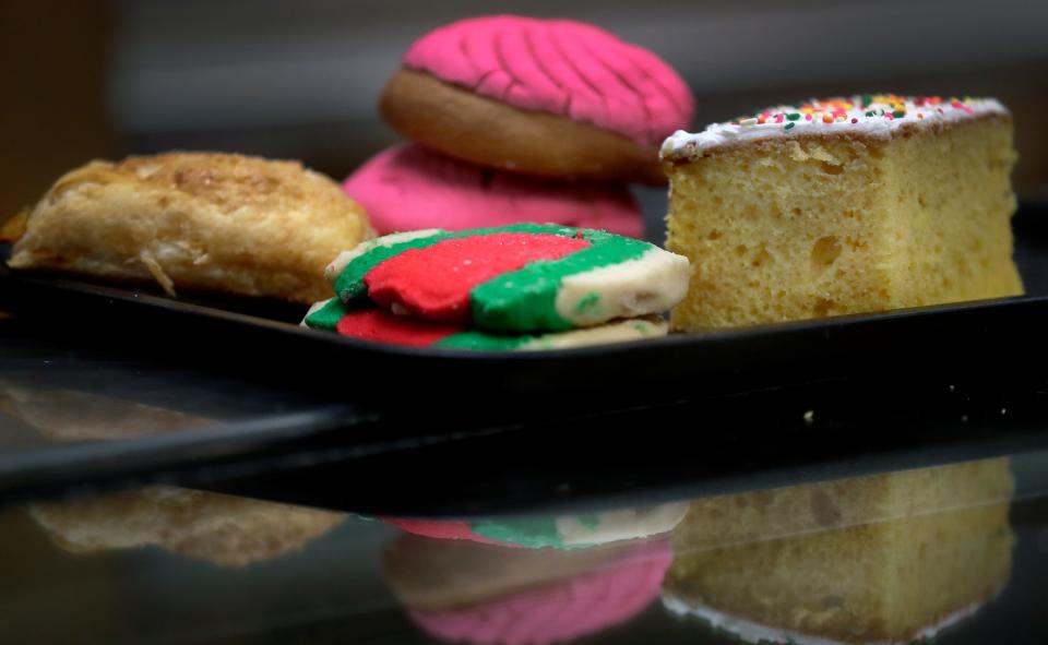 Ivan Rosas can turn four basic types of dough into more than 60 different baked goods at his bakery in Appleton. Popular treats like concha (made from his grandfather's recipe) and tres leches cake are made daily at Trigales Bakery.