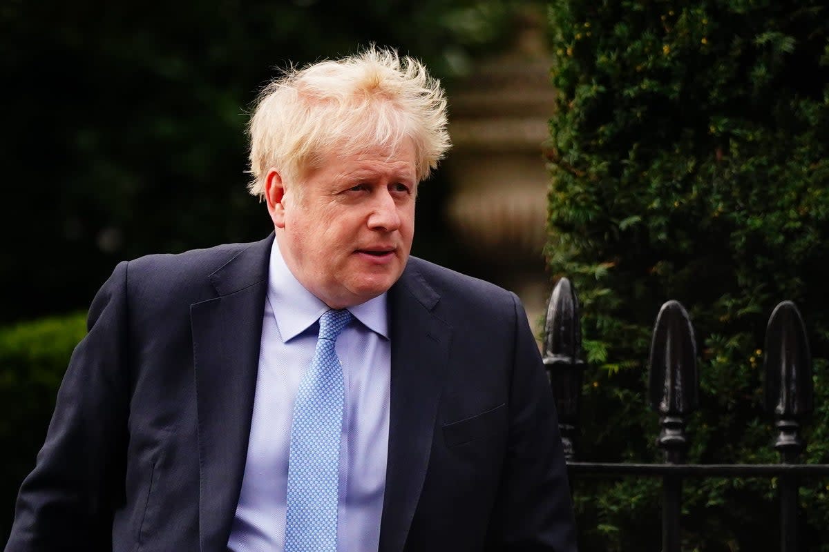 The Liberal Democrats are urging police to investigate a video of Boris Johnson appearing to be travelling without a seatbelt fastened (Victoria Jones/PA) (PA Wire)