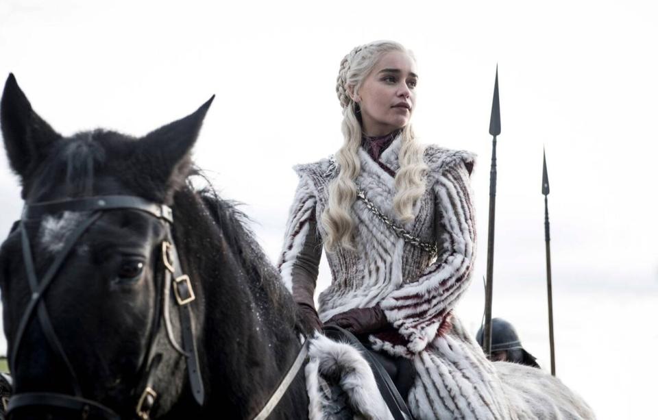 Emilia Clarke as Daenerys Targaryen in "Game of Thrones"