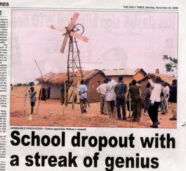La nota de diario que lo dio a conocer al mundo, en el Daily Times de Malawi, 2006