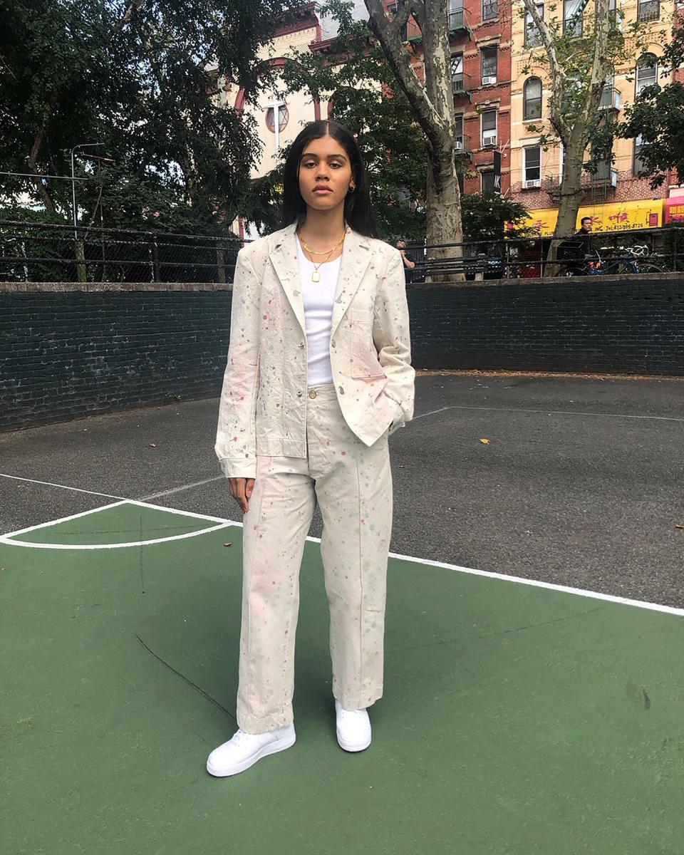 Day two, and I went to the Maryam Nassir Zadeh show (which was so beautiful, btw wtfff gurl). Mobbing around the Lower East Side after in my custom suit by Clutchgolf.