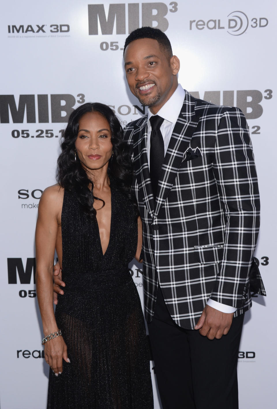 NEW YORK, NY - MAY 23:  Jada Pinkett Smith and Will Smith attend the 'Men In Black 3' New York Premiere at Ziegfeld Theatre on May 23, 2012 in New York City.  (Photo by Stephen Lovekin/Getty Images)