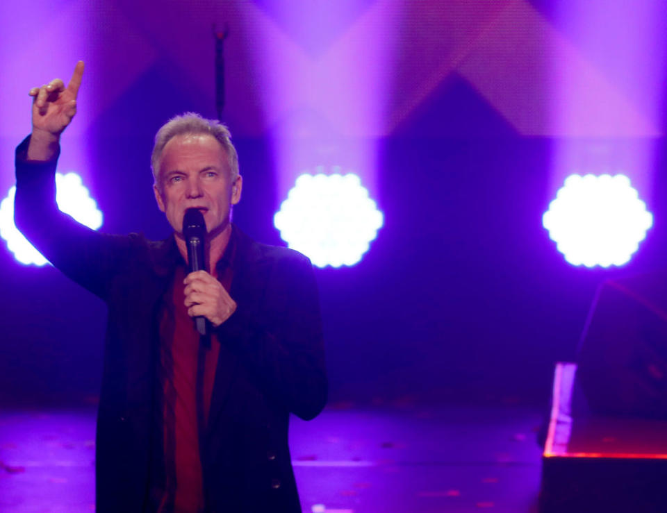 Sting is seeking donations for Ukraine. (Photo: Felipe Trueba - Pool/Getty Images)