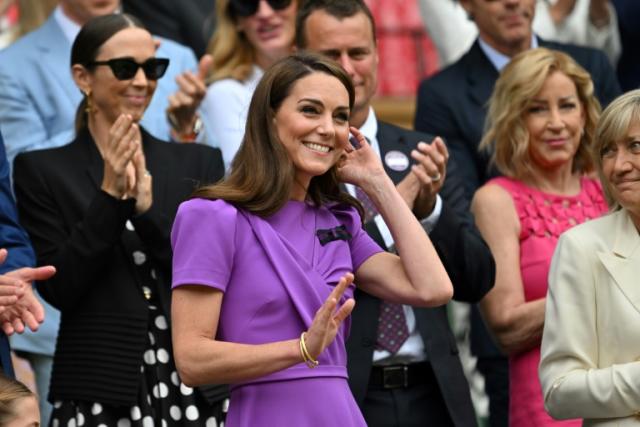 Cheers for Princess of Wales at Wimbledon final - Yahoo Sport