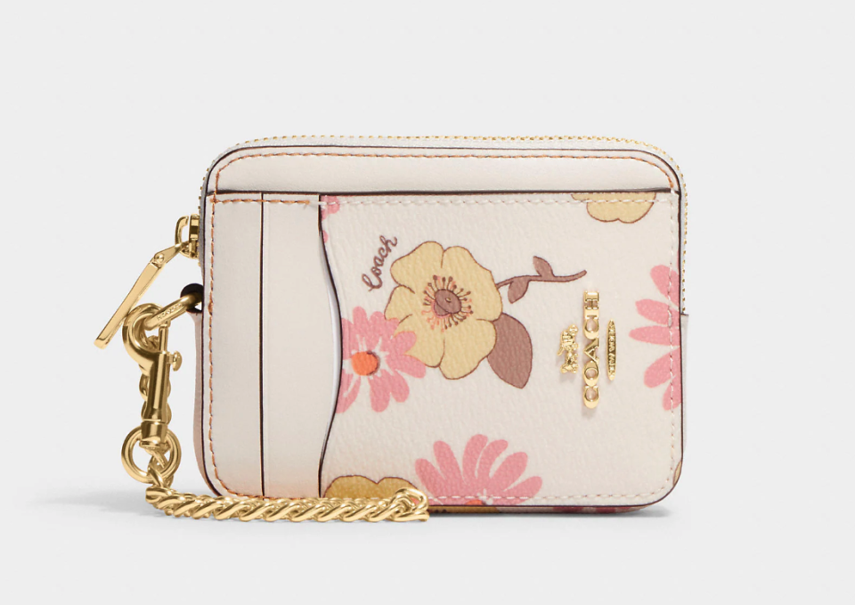 Zip Card Case With Floral Cluster Print. Image via Coach Outlet.