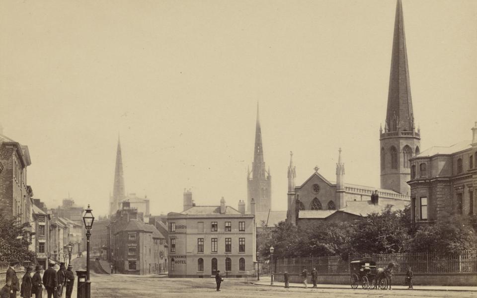 The Three Towers of Coventry, circa 1870