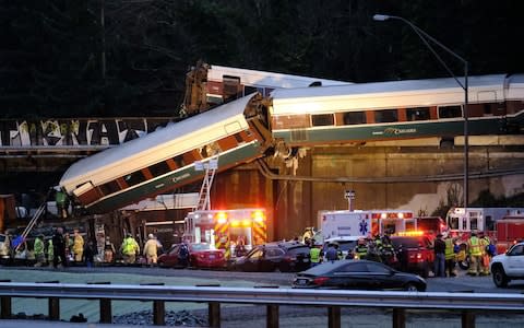  Amtrak train derailment, Olympia, USA - Credit:  REX/Shutterstock