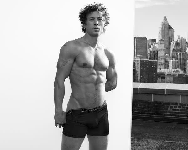 <p>Mert Alas</p> Jeremy Allen White for Calvin Klein