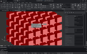 Quickly modify 2D or 3D drawing elements with Associative Patterns. Adjust levels, number of copies, columns, rows and distances between elements using a simple click and drag action.