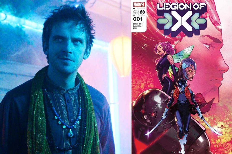 Dan Stevens on 'Legion'; the cover of 'Legion of X' #1