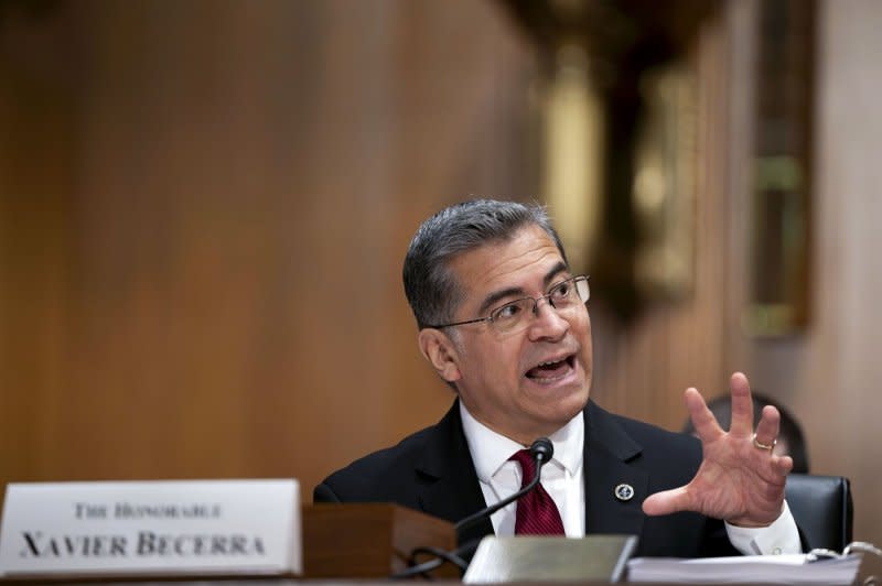 “Ending the HIV epidemic requires us to reach people living with the virus where they are, and that's exactly what this program allows us to do,” HHS Secretary Xavier Becerra said last year. File Photo by Bonnie Cash/UPI