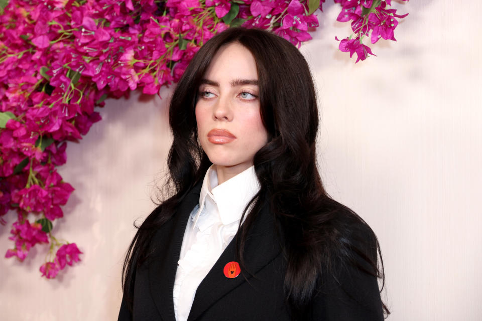 Billie Eilish’s Oscars 2024 Look Is Giving Goth School Principal Barbie