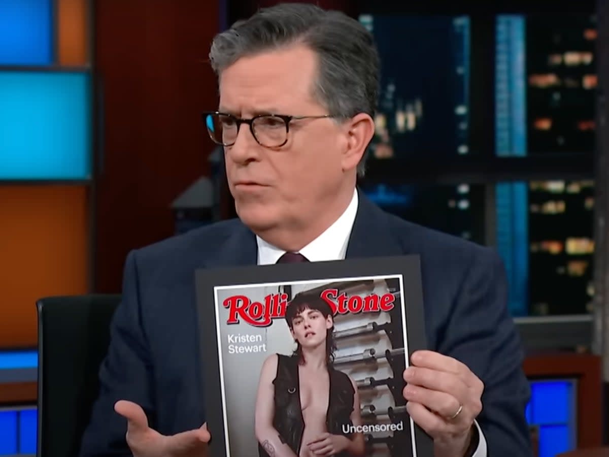 Stephen Colbert defied CBS’ demands about Kristen Stewart magazine cover (YouTube)