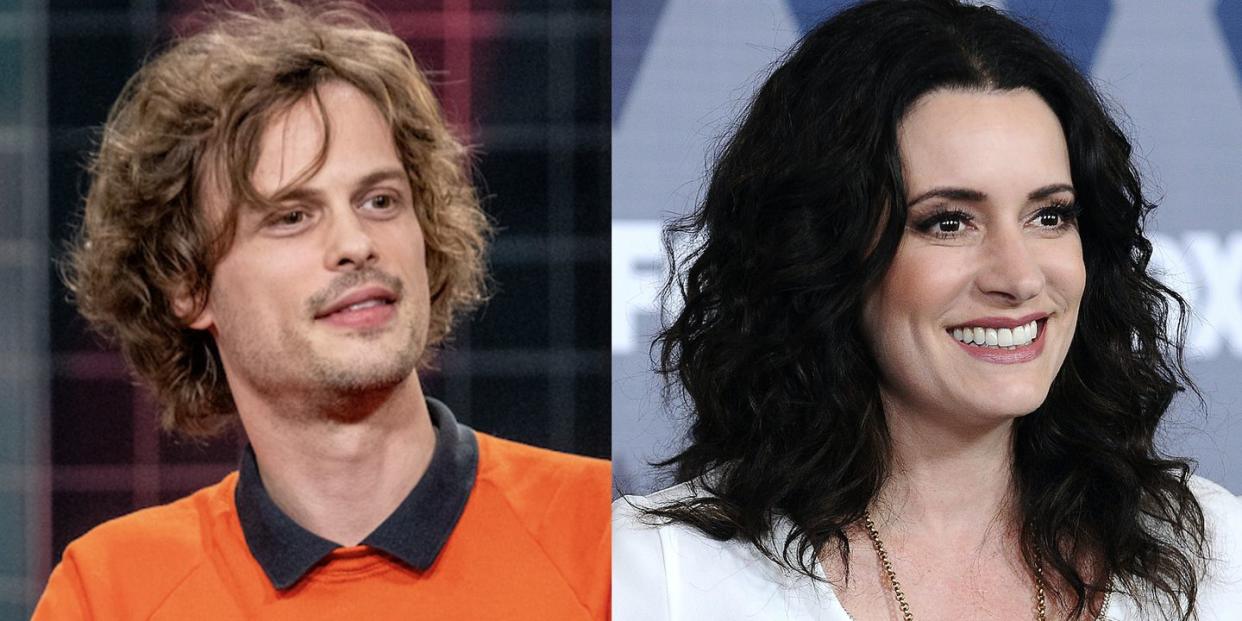 'criminal minds' cast members matthew gray gubler and paget brewster on instagram