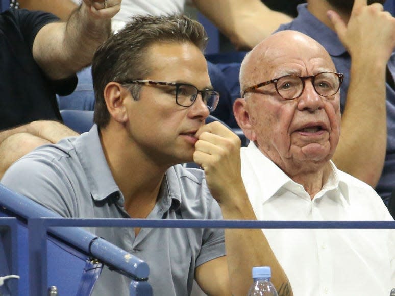 Lachlan and Rupert Murdoch