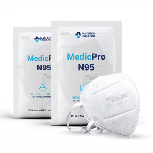 PandMedic MedicPro Medical Grade N95 Mask against white background