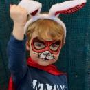 <p>Who says your little one has to decide between being cute and saving the world? With this adorable “super bunny” face paint, he can be both.</p><p><em><a href="https://www.staceysfacepainting.com/?fbclid=IwAR3R-j4lQhSPuqEykH_DgmX69h5cPODe0xVewvS3HU466zoLlT6xRwEZifk" rel="nofollow noopener" target="_blank" data-ylk="slk:See more at Stacey's Face Painting »;elm:context_link;itc:0;sec:content-canvas" class="link ">See more at Stacey's Face Painting »</a></em></p>