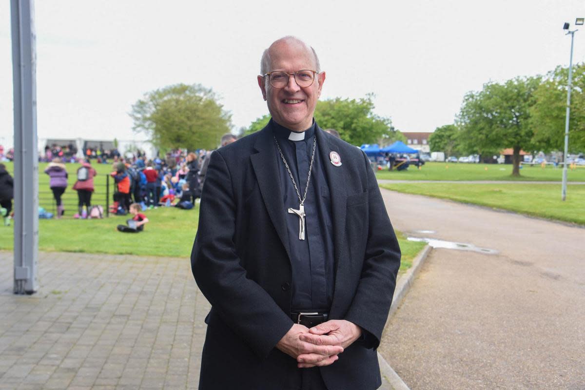 Bishop Martin Seeley at Trinity Park, home of the Suffolk Show <i>(Image: Charlotte Bond)</i>