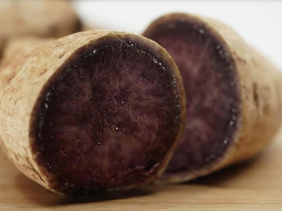 Ube is a purple yam from the Philippines.  / Credit: CBS News