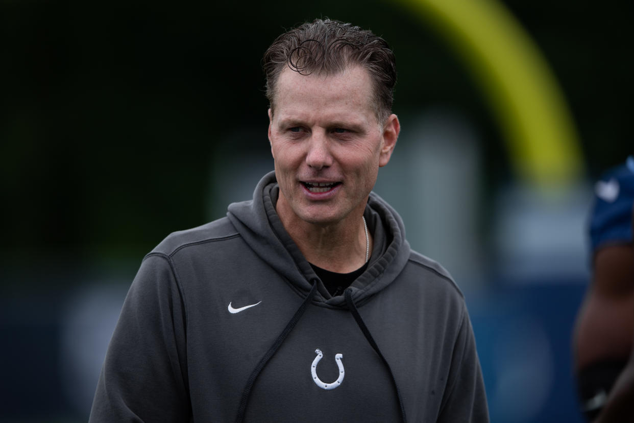 The Bears have reportedly hired Colts defensive coordinator Matt Eberflus to be their new head coach. (Photo by Zach Bolinger/Icon Sportswire via Getty Images)