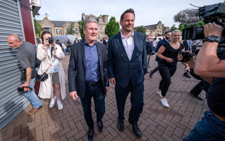 Sir Keir Starmer and Simon Lightwood - Danny Lawson/PA Wire