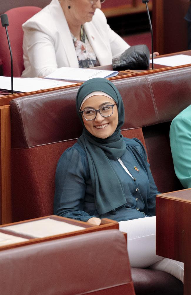 Senator Payman was not present during the vote but later sat during question time. Picture: NewsWire / David Beach