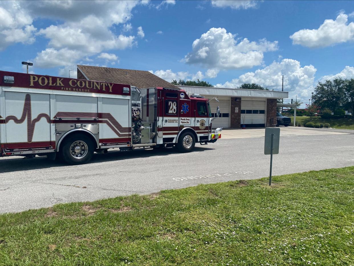 The current Highland City fire station is located on Clubhouse Road, just behind the a post office near U.S. 98. The county plans to replace this station with a new one on Smith Lane near U.S. 98 north of Bartow.