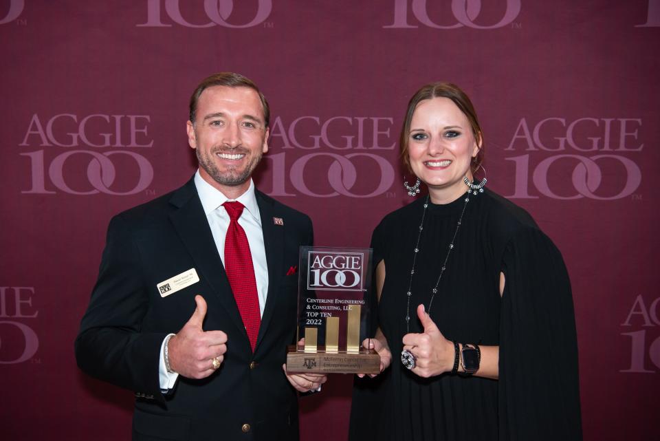 Centerline Engineering & Consulting, LLC, in Lubbock, was selected as one of the fastest-growing alumni-owned companies around the world by the Aggie 100 on Nov. 4, 2022.