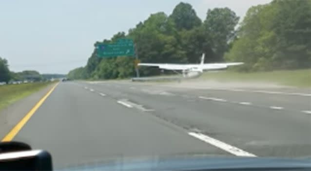 The pilot landed the plane safely. Source: YouTube / Thomas Lupski