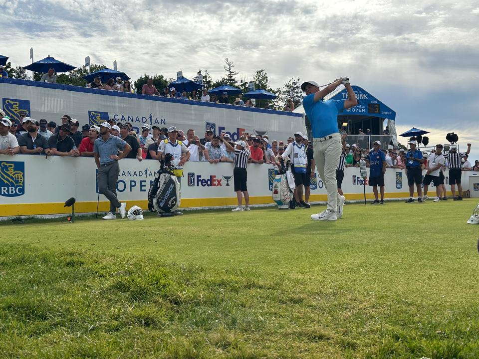 The Rink, el hoyo con temática de hockey del RBC Canadian Open 2024, se ha convertido en parte del campeonato. (Foto: Adam Schupak/Golfweek)