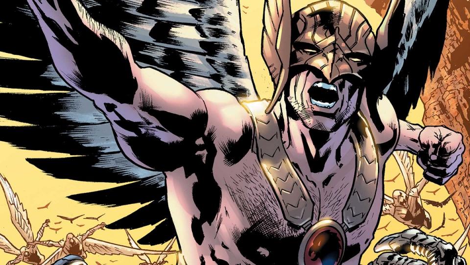 Modern era Hawkman in DC Comics.