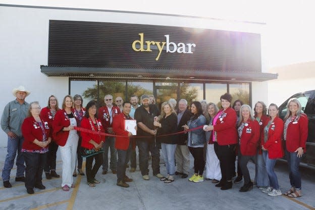 The Abilene Chamber of Commerce celebrates new business, Drybar, with an official ribbon-cutting ceremony.
