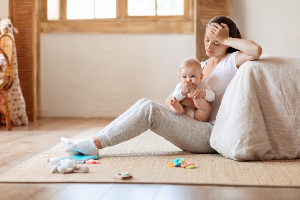 Research has found that first-born daughters to moms who experienced depression during and immediately after pregnancy experience certain aspects of maturity earlier in order to step in as mom’s little helper. Prostock-studio – stock.adobe.com