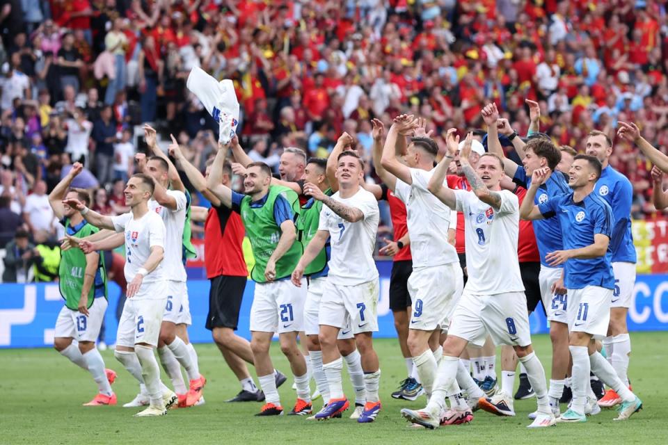 Slovakia have already beaten Belgium at Euro 2024, can they upset the odds against England too? (Getty)