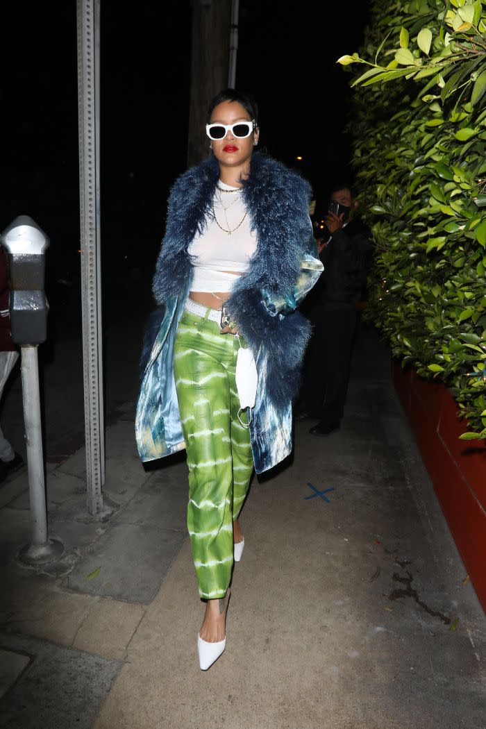 Rihanna shows off her new short hair as she heads to Giorgio Baldi restaurant for dinner in Santa Monica, Calif., May 5. - Credit: Photographer Group/MEGA