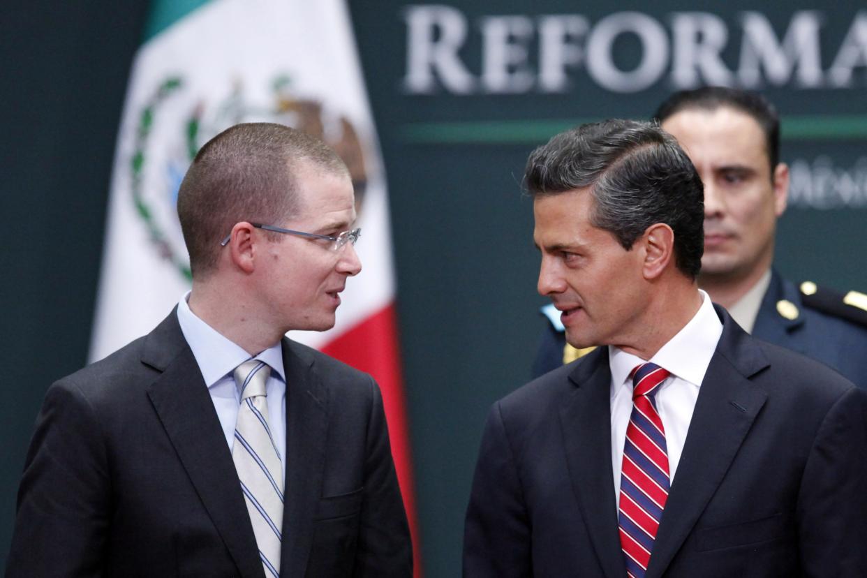 Foto de 2013 cuando Ricardo Anaya era presidente del Congreso, en el evento de la presentación de la Reforma Fiscal, impulsada por el presidente de México, Enrique Peña Nieto | REUTERS/Edgard Garrido