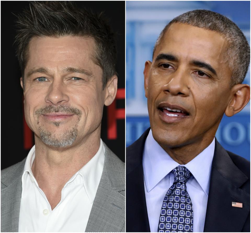 Brad Pitt y Barack Obama