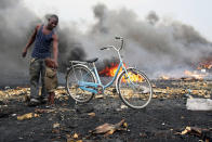 Agbogbloshie, Ghana: This dumpsite in the Ghanaian capital Accra is the second largest e-waste processing area in West Africa (LiveScience.com)