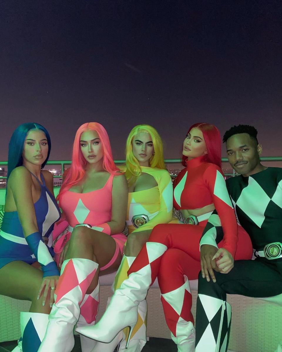 Kylie and her pals were a mighty morphin bunch. Photo: Instagram/stassiebaby.