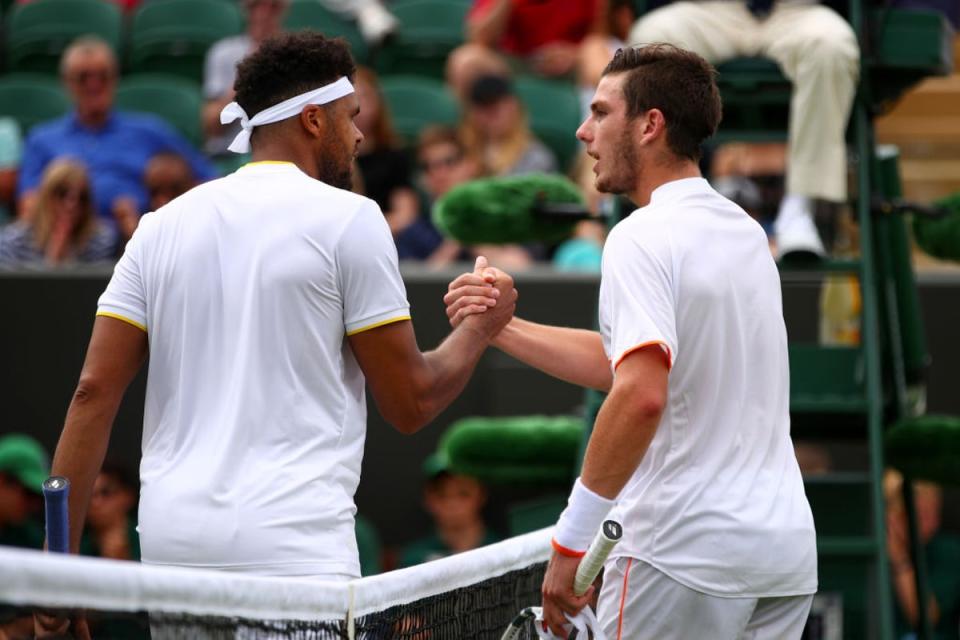 A 21-year-old Norrie was beaten in straight sets by Jo-Wilfried Tsonga on his Wimbledon debut in 2017 (Getty Images)