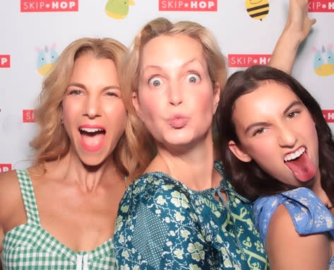 Between graduating and going to prom the mum and daughter had time to pull some funny faces at a charity event. Photo:  Instagram/jessseinfeld