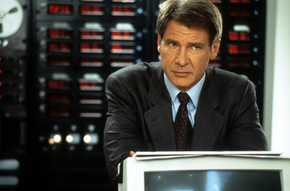 Harrison Ford en una escena de la película 'Peligro inminente', 1994. (Photo by Paramount Pictures/Getty Images)