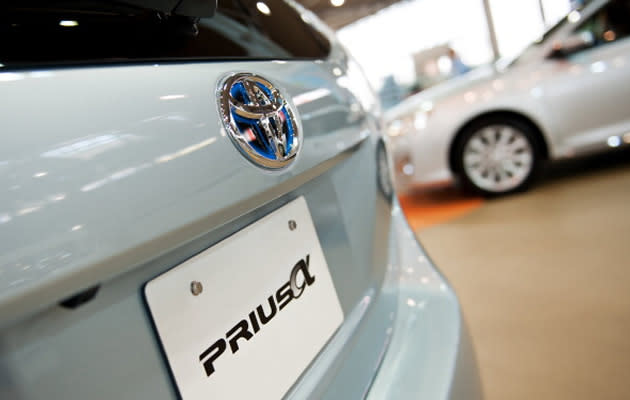 Toyota is recalling 1.9 million hybrid Prius cars globally for a software glitch that could cause the vehicle to stall. Toyota Motor Corp. (Getty Images)