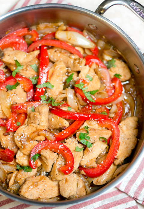<p>Add a little heat into your life with this tasty stir-fry that perfectly <a rel="nofollow noopener" href="http://www.drozthegoodlife.com/healthy-food-nutrition/healthy-recipe-ideas/tips/g453/eggplant-recipes/" target="_blank" data-ylk="slk:balances sweet and spicy;elm:context_link;itc:0;sec:content-canvas" class="link ">balances sweet and spicy</a>.</p><p>Grab the recipe from <a rel="nofollow noopener" href="http://www.deliciousmeetshealthy.com/sweet-and-spicy-jalepeno-chicken-stir-fry/" target="_blank" data-ylk="slk:Delicious Meets Healthy;elm:context_link;itc:0;sec:content-canvas" class="link ">Delicious Meets Healthy</a>.</p>