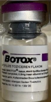 Image of counterfeit Botox. / Credit: U.S. Food and Drug Administration