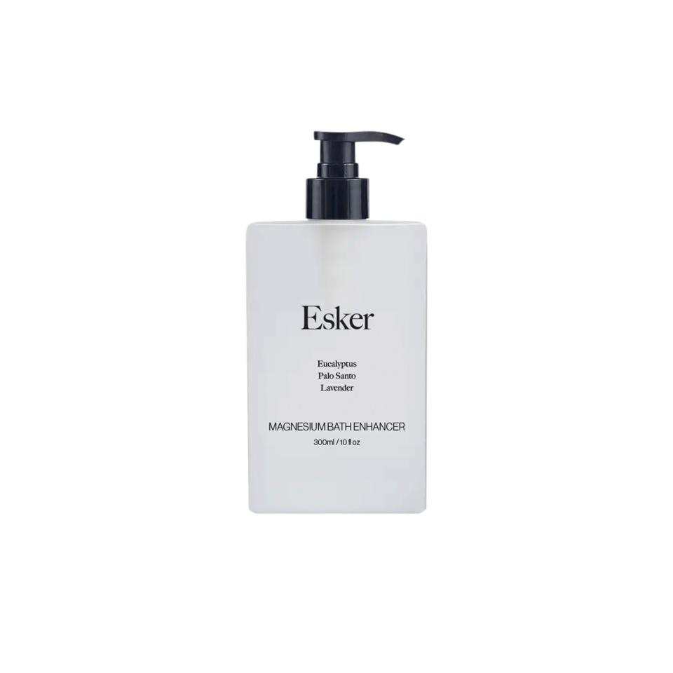 <p><a href="https://eskerbeauty.com/products/magnesium-bath-enhancer" rel="nofollow noopener" target="_blank" data-ylk="slk:Shop Now;elm:context_link;itc:0;sec:content-canvas" class="link ">Shop Now</a></p><p>Magnesium Bath Enhancer</p><p>eskerbeauty.com</p><p>$35.00</p>